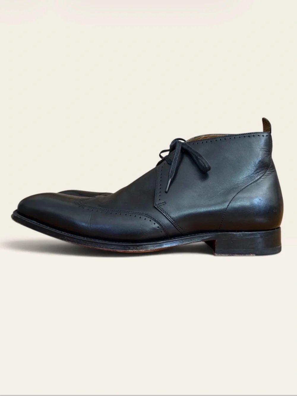 Vintage Grenson 5115 Black Leather Ankle Boots UK 7.5 F